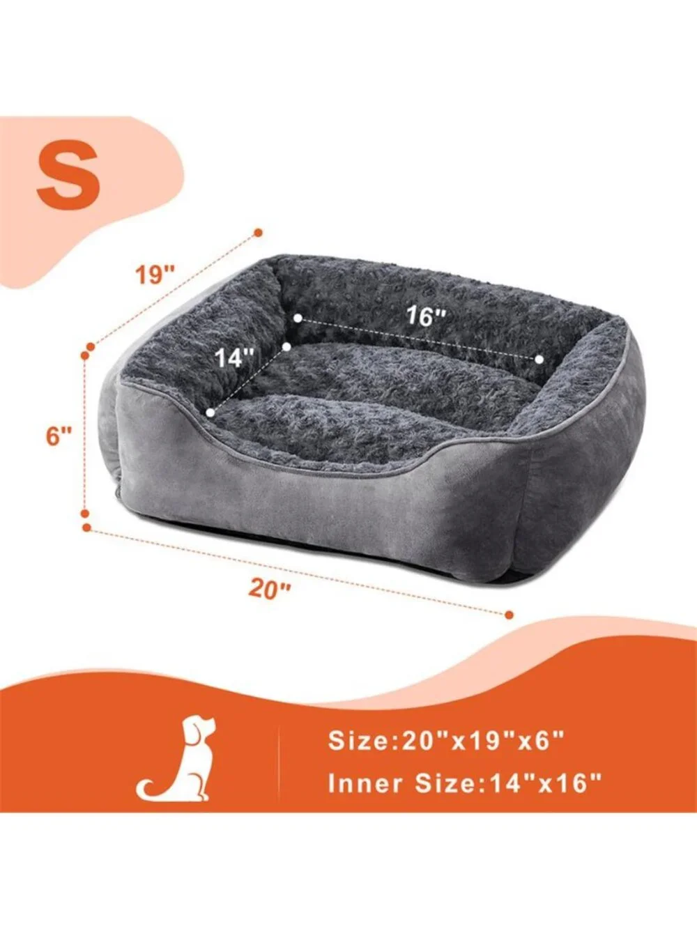 Dog Bed for Small Dogs Soft Breathable Puppy & Pet Up To 15  Lbs 20